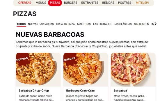 Las nuevas pizzas barbacoa de Telepizza Las nuevas pizzas barbacoa de Telepizza
