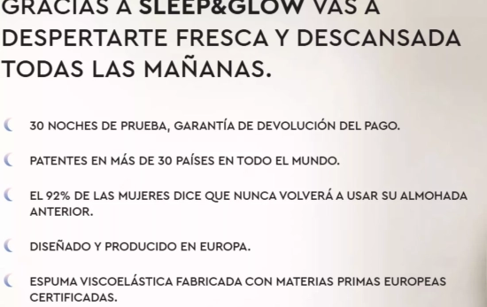 Descubre los beneficios de la almohada Omnia de Sleep & Glow/ AMAZON Descubre los beneficios de la almohada Omnia de Sleep & Glow/ AMAZON