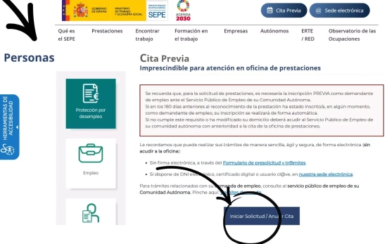 Pasos para pedir cita online en el SEPE/ SEPE.ES Pasos para pedir cita online en el SEPE/ SEPE.ES