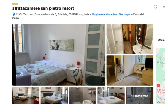 El alojamiento que dejó tirado a la pareja con la excusa del 'check in' anunciado en Booking / BOOKING El alojamiento que dejó tirado a la pareja con la excusa del 'check in' anunciado en Booking / BOOKING