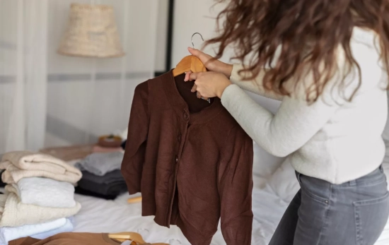 Una mujer sostiene una prenda / FREEPIK Una mujer sostiene una prenda / FREEPIK