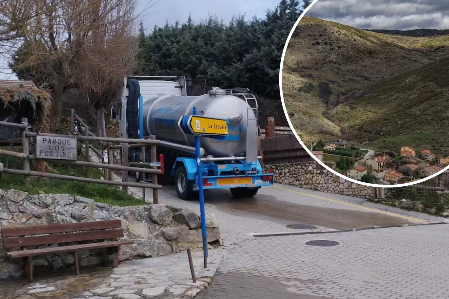 Este es el último pueblo de España donde van a buscar agua para abrir el grifo/Montaje CG/CEDIDA INFOBAE
