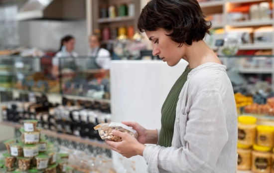 Una consumidora mira la etiqueta de un alimento / FREEPIK Una consumidora mira la etiqueta de un alimento / FREEPIK