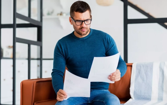 Un hombre revisa unas facturas / FREEPIK Un hombre revisa unas facturas / FREEPIK