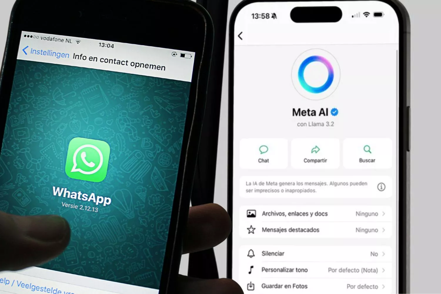 Meta AI en WhatsApp/ Montaje CG 