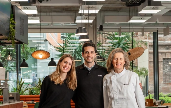 Los tres cofundadores de Nora Real Food / NrF Los tres cofundadores de Nora Real Food / NrF