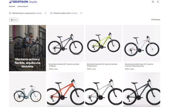 Diferentes bicicletas para alquilar / DECATHLON