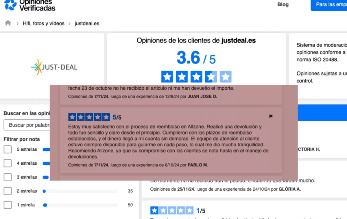 Las reseñas de Just Deal CG Las reseñas de Just Deal CG