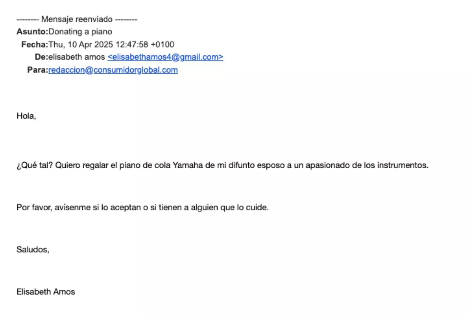 Estafa del piano gratis / CEDIDA Estafa del piano gratis / CEDIDA