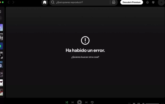 Caída de Spotify, la plataforma deja de funcionar en España / CEDIDA Caída de Spotify, la plataforma deja de funcionar en España / CEDIDA