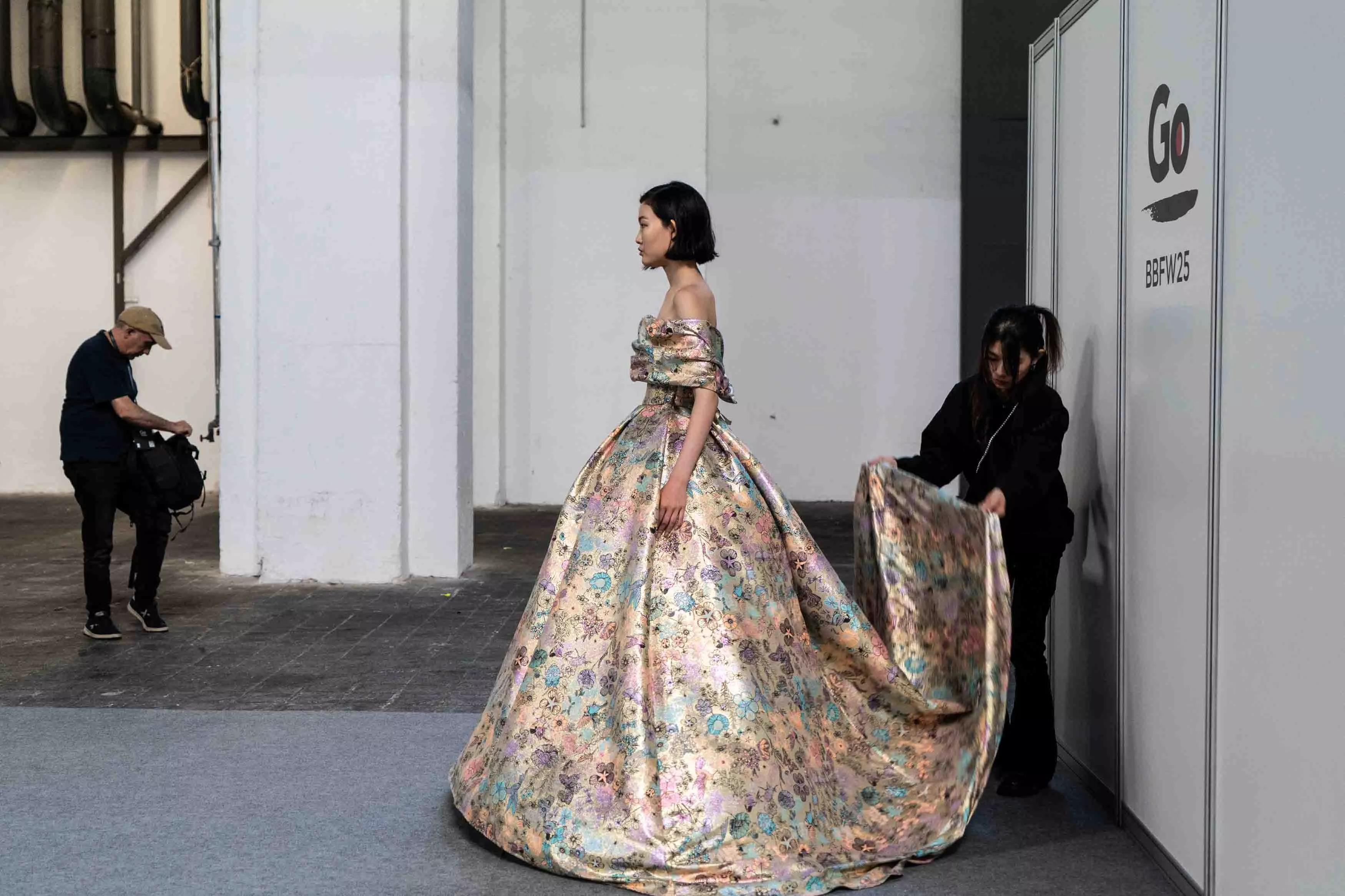 Una modelo en la Barcelona Bridal Fashion Week / GALA ESPÍN