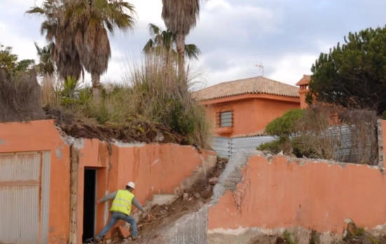 Imagen de la vivienda de Antonio Banderas en Marbella que tuvo que ser derruida/ EP