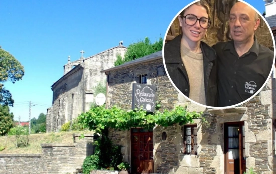 Blanca Suarez en el Restaurante Galicia de Lugo/ Montaje CG Blanca Suarez en el Restaurante Galicia de Lugo/ Montaje CG