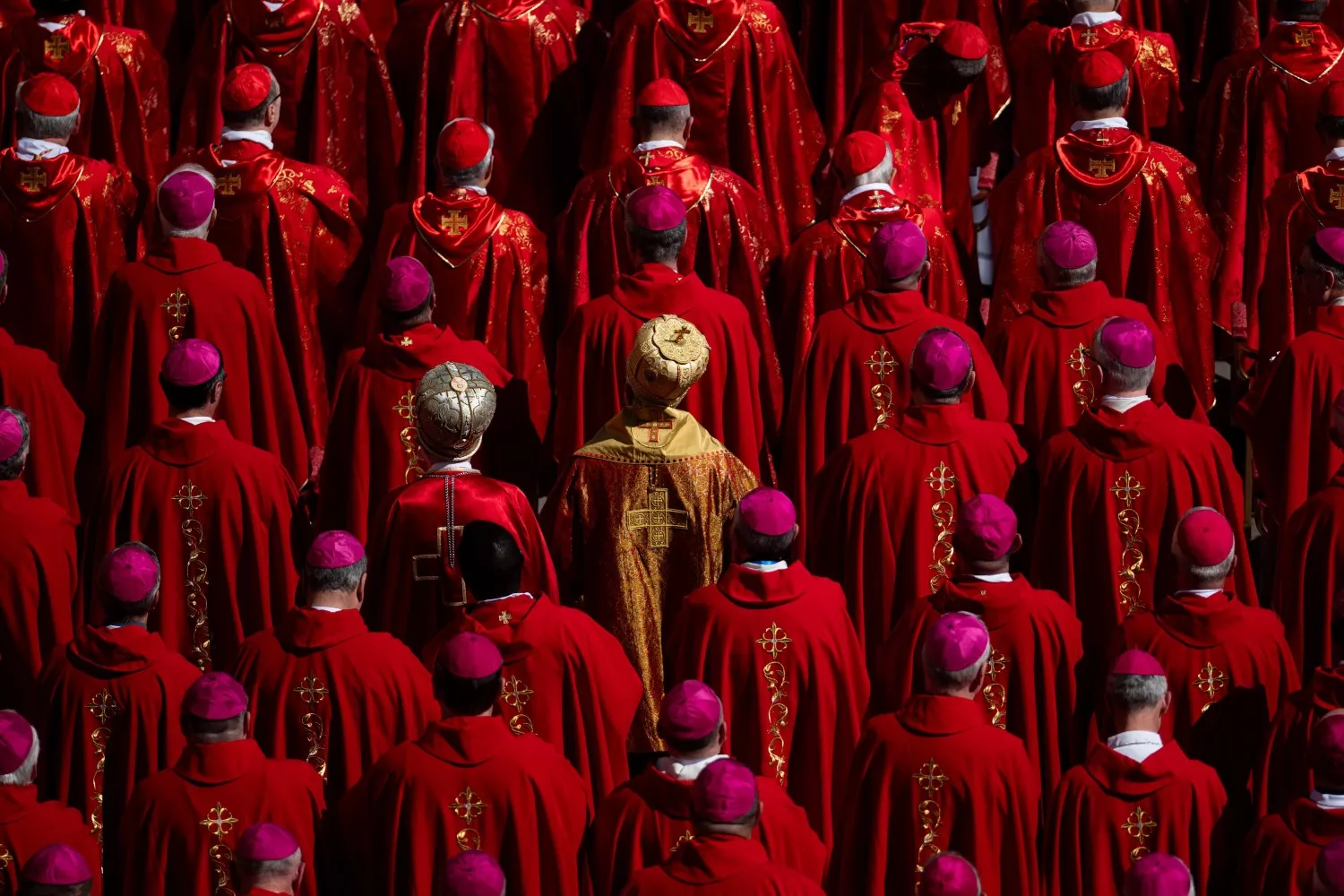 Religiosos durante el funeral del Papa / Lorena Sopêna - EP