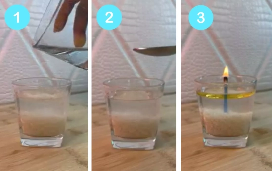 Luz de emergencia: Cómo hacer una vela casera con 3 ingredientes / Montaje CG Luz de emergencia: Cómo hacer una vela casera con 3 ingredientes / Montaje CG