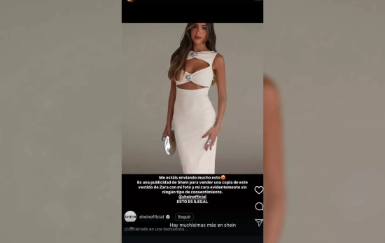 Rocío Osorno denuncia a Shein en sus redes sociales / CEDIDA Rocío Osorno denuncia a Shein en sus redes sociales / CEDIDA