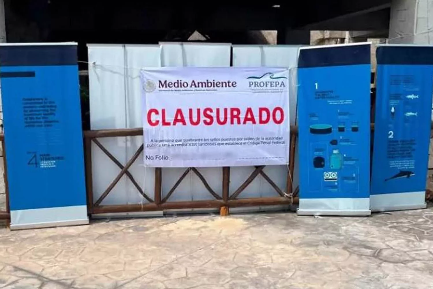 El delfinario del hotel Barceló clausurado FAADA