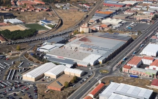 Vista aérea de la planta de Nissan EP