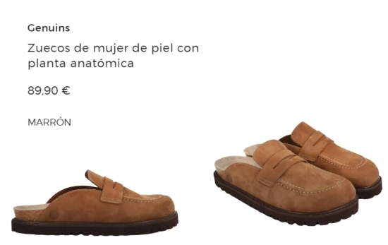 Mocasín de piel/ GENUINS Mocasín de piel/ GENUINS