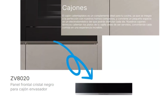 Ejemplo de cajón calentador de horno/ home-kueppersbusch.com Ejemplo de cajón calentador de horno/ home-kueppersbusch.com