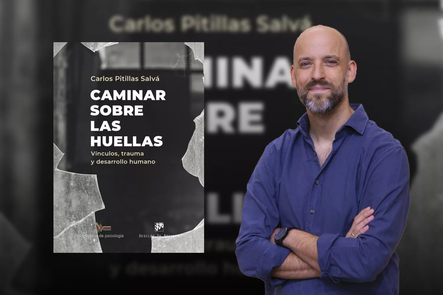 Carlos Pitillas, autor del libro 'Caminar sobre las huellas' / Montaje CONSUMIDOR GLOBAL