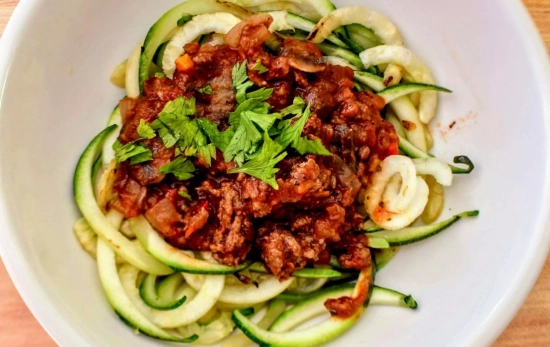 Zoodles de calabacín con salsa boloñesa/ PEXELS Zoodles de calabacín con salsa boloñesa/ PEXELS