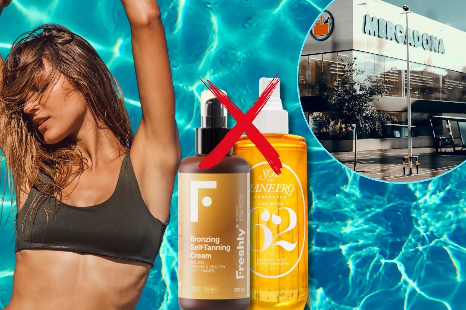 Ni autobronceador de Freshly ni la bruma de Sol de Janeiro: los best seller de Mercadona para verano/ Montaje CG Ni autobronceador de Freshly ni la bruma de Sol de Janeiro: los best seller de Mercadona para verano/ Montaje CG