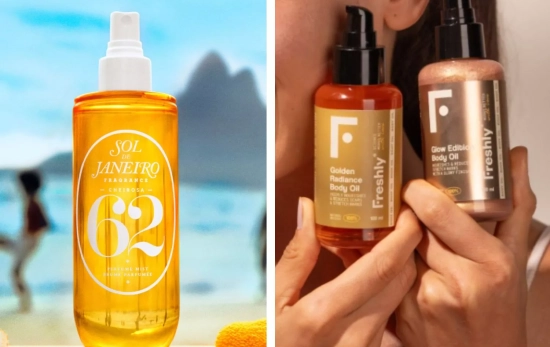 Bruma Sol de Janeiro y aceite Body Oil Radiance Freshly/ Montaje CG Bruma Sol de Janeiro y aceite Body Oil Radiance Freshly/ Montaje CG