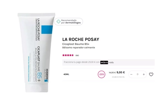 Cicaplast Baume B5+ de La Roche Posay. Bálsamo reparador calmante/ DRUNI Cicaplast Baume B5+ de La Roche Posay. Bálsamo reparador calmante/ DRUNI