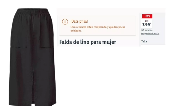 Falda de lino/ LIDL Falda de lino/ LIDL