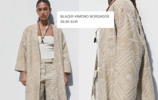 Blazer kimono bordados/ ZARA Blazer kimono bordados/ ZARA