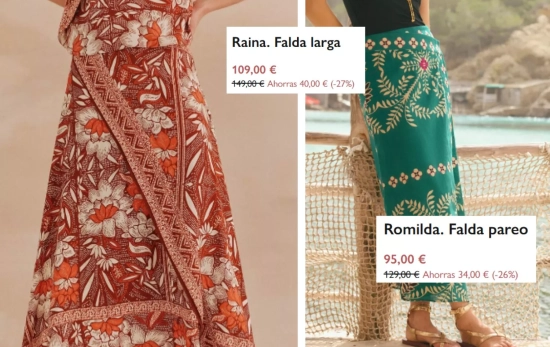 Faldas estampadas para ser la protagonista de tus cenas más informales/ HOSSINTROPIA Faldas estampadas para ser la protagonista de tus cenas más informales/ HOSSINTROPIA
