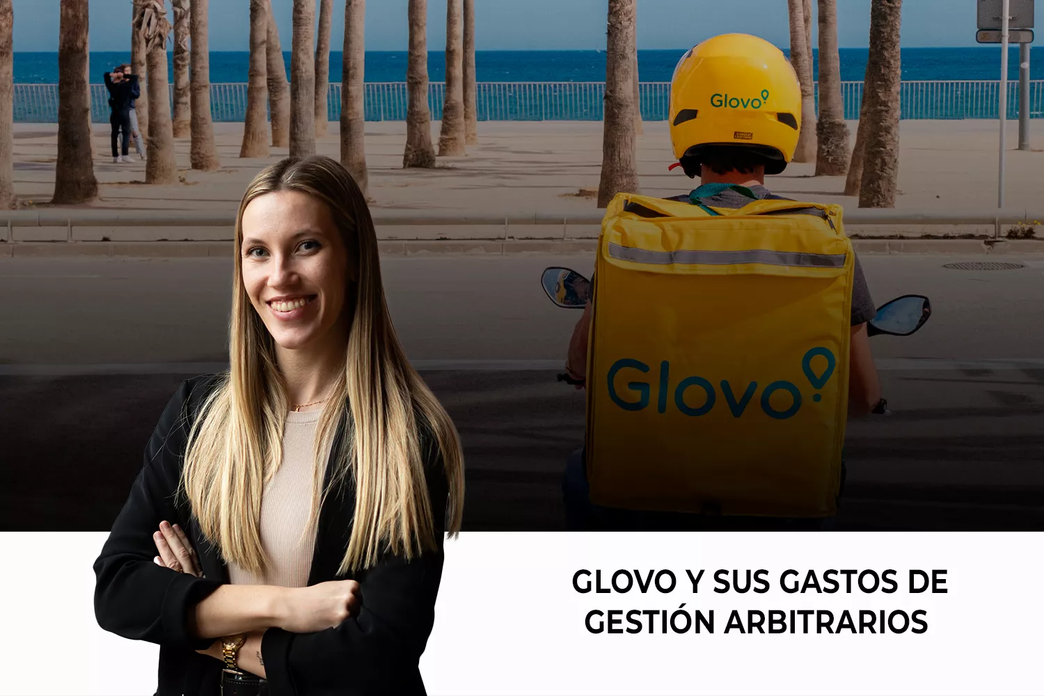 Videoblog Ana Siles sobre Glovo / Fotomontaje CG