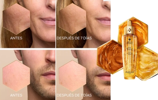 Cambios notables desde la primera gota desde el sérum Abeille Royale/ GUERLAIN Cambios notables desde la primera gota desde el sérum Abeille Royale/ GUERLAIN