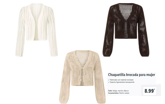 Chaquetilla brocada para mujer/ LIDL Chaquetilla brocada para mujer/ LIDL