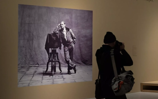 Un hombre observa una de las obras de la exposición ‘Irving Penn Centennial’ Un hombre observa una de las obras de la exposición ‘Irving Penn Centennial’