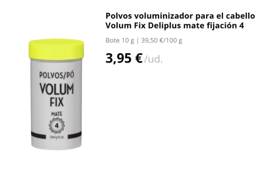 Polvos Volum Fix/ MERCADONA Polvos Volum Fix/ MERCADONA