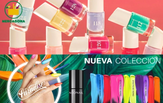 Mercadona se inspira en los tonos de verano de la marca Neonail/ Montaje CG Mercadona se inspira en los tonos de verano de la marca Neonail/ Montaje CG