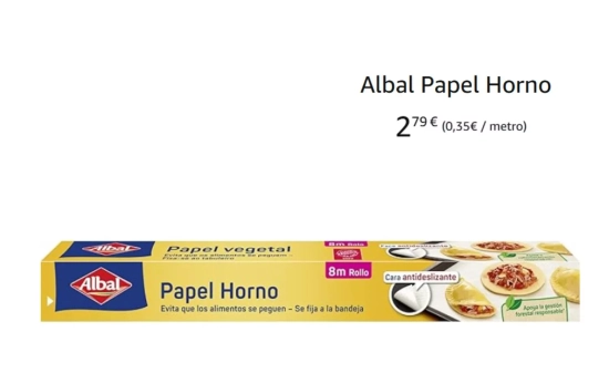 Papel de horno/ ALBAL Papel de horno/ ALBAL