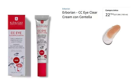 Erborian CC Eye con Centella Asiática/ Montaje CG Erborian CC Eye con Centella Asiática/ Montaje CG