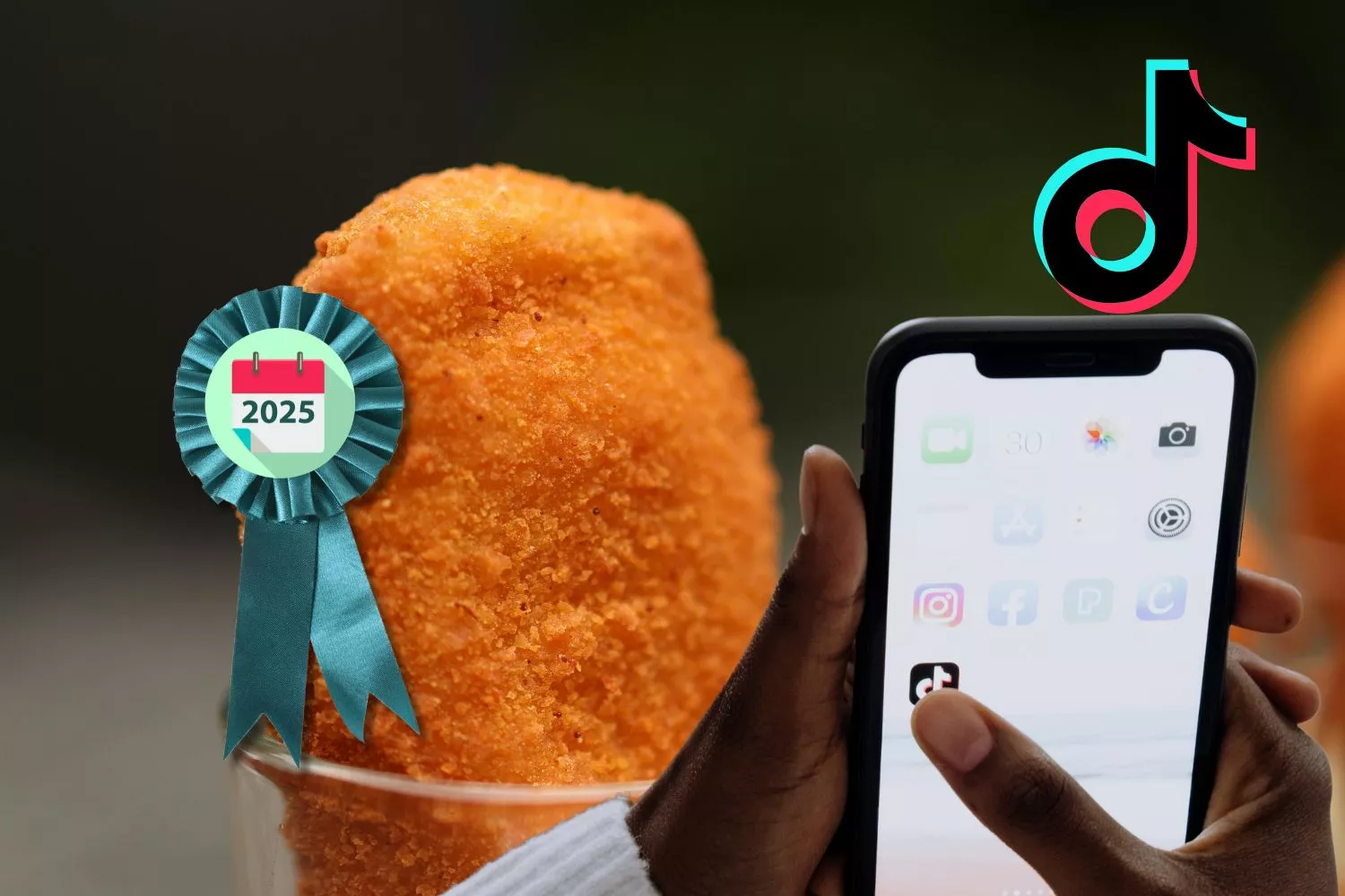 Mejor que la de tu abuela: la croqueta de jamón más premiada en 2025, que arrasa en TikTok/ Montaje CG