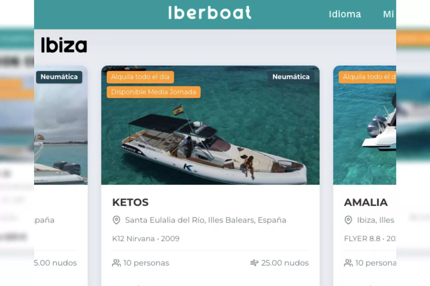Iberboat, plataforma de alquiler de barcos / IBERBOAT