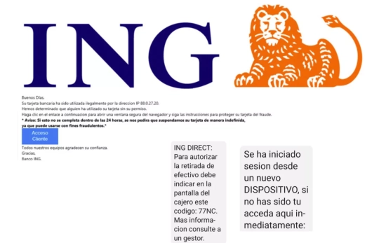 Ejemplos de estafa ING / redes sociales Ejemplos de estafa ING / redes sociales