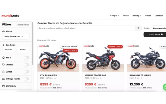 La web de Mundimoto, la empresa condenada a pagar al cliente / MUNDIMOTO La web de Mundimoto, la empresa condenada a pagar al cliente / MUNDIMOTO