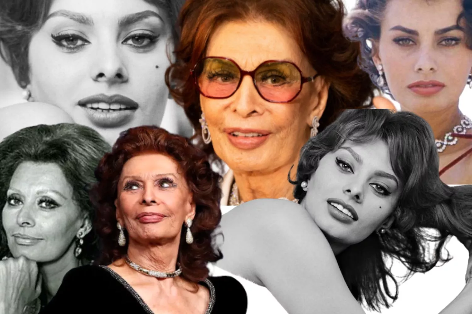 La actriz Sofia Loren habla sobre su eterna juventud a los 90 años/ Montaje CONSUMIDOR GLOBAL