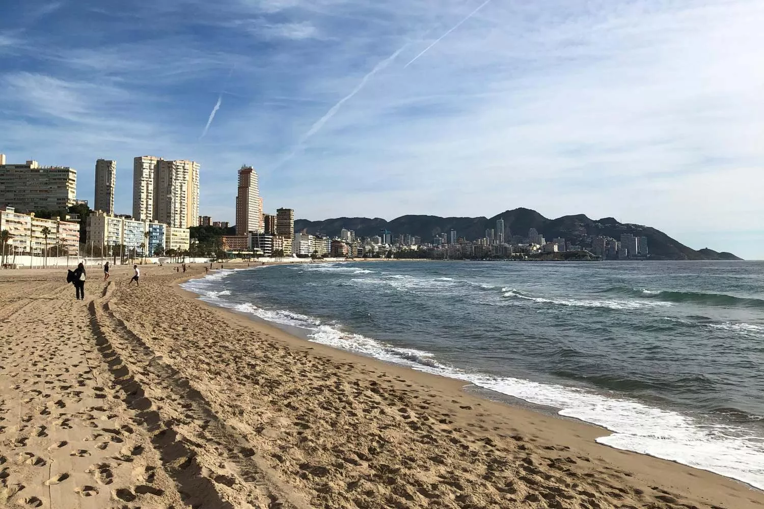 Una playa de Benidorm