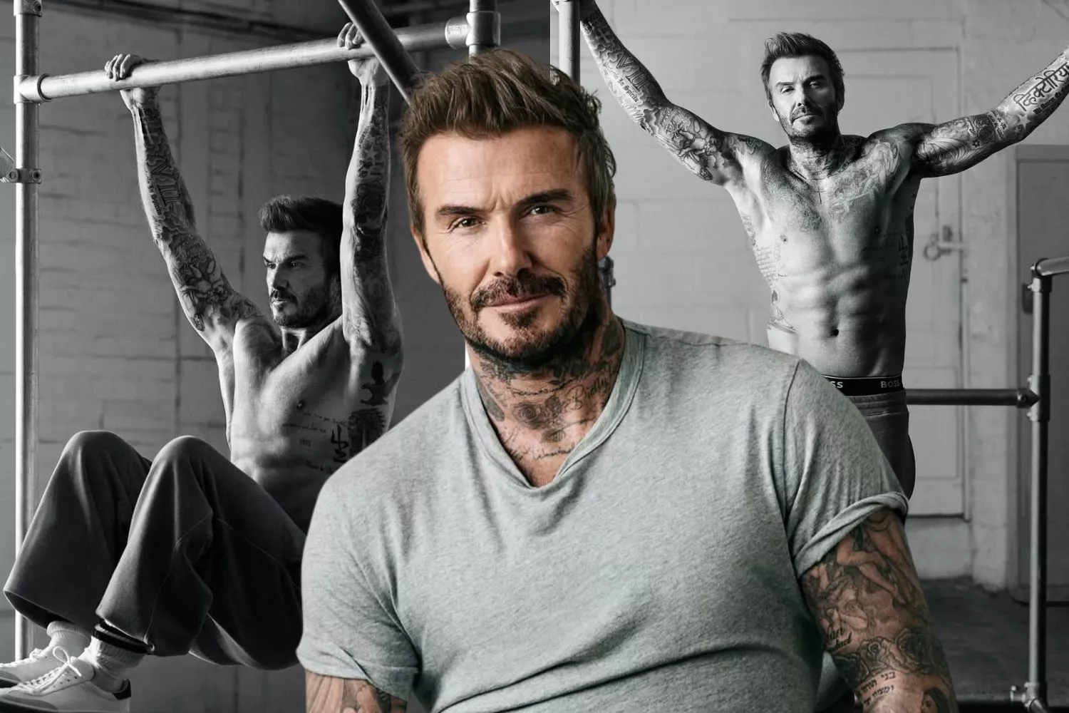 La rutina de David Beckham para mantenerse en forma / Montaje CG
