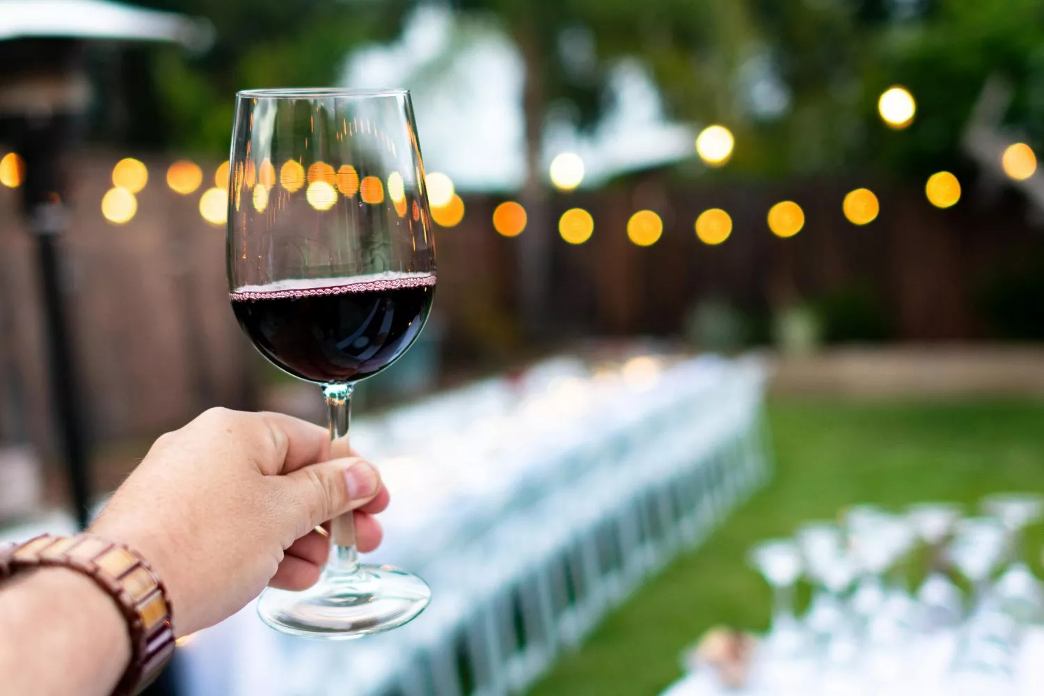 Uma pessoa com um copo de vinho tinto / PEXELS