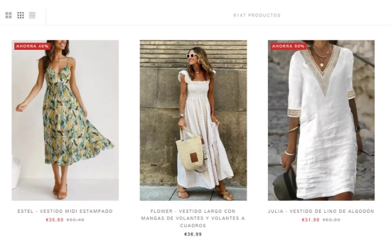 Varios vestidos anunciados en la web (1) Varios vestidos anunciados en la web (1)