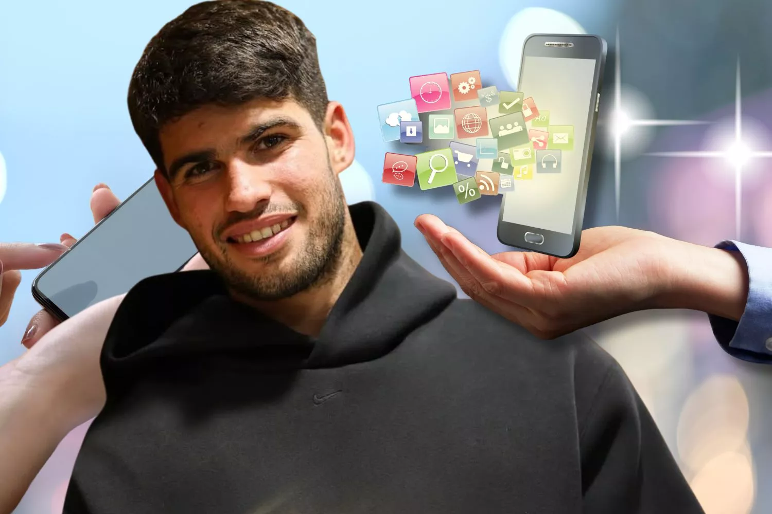 No lo sabías, la relación de Carlos Alcaraz y las redes sociales: "Te hacen plantearte cosas"/Montaje CG